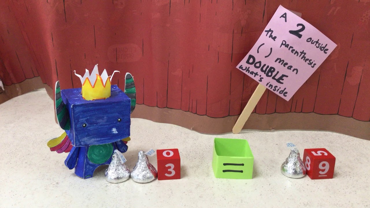 Ms. Main's Example Stop Motion Algebra Problem - YouTube