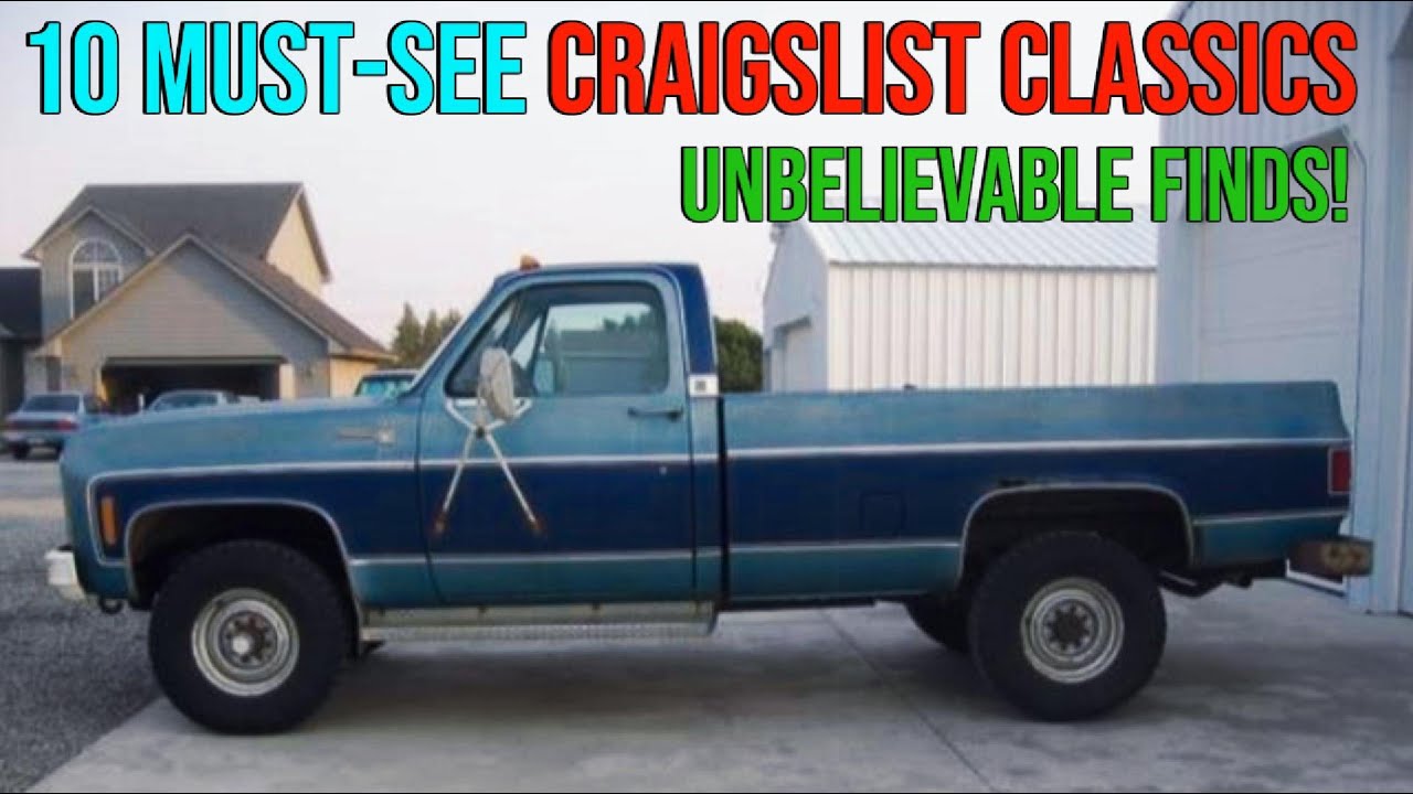 Classic Car Finds 10 Unbelievable Craigslist Classics You Can't Miss Classic Car Finds 10 Unbelievable Craigslist Classics You Can't Miss