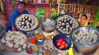 Chicken मोमोस ⭐️ Lal चटनी चूल्हे पर ⭐️ एक बार खा लो momo इस तरीक़े से दोबारा कभी bazaar से नही लाओगे