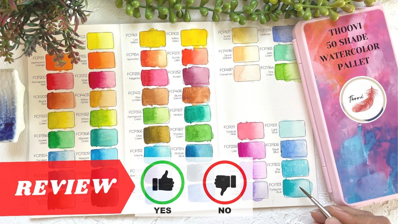 Watercolour Palette and Paper Review From GRABIE!