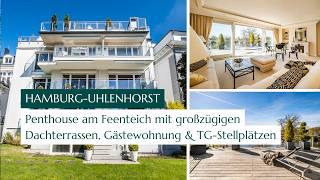 Einzigartiges Penthouse am Feenteich mit Dachterrassen, Gästewohnung und zwei TG-Stellplätzen 🗝️