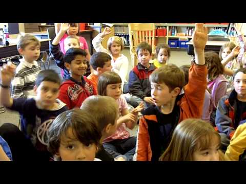 Walter visits Snoqualmie Elementary School