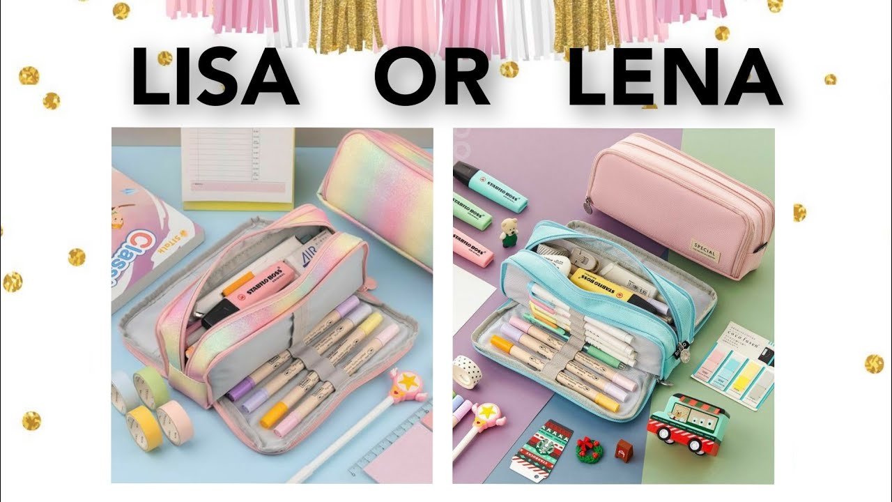LISA OR LENA 🌸🍃 #11 School Supplies / Material Escolar. #AnaLuMLira
