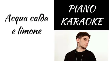 Acqua calda e limone - Rkomi feat. Ernia - piano KARAOKE