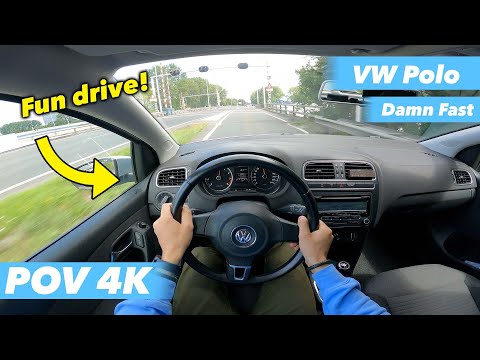 Volkswagen POLO 2010 1.4 86HP POV drive (Great sound??!!) 4K