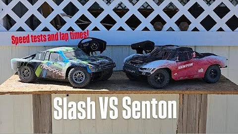 Traxxas Slash Ultimate VS Arrma Senton 223S (3S V4) Oval Track Laps and On-Road Speed Test!
