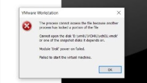 VMware Virtual Machine Power On issue