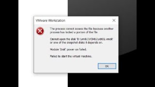 VMware Virtual Machine Power On issue
