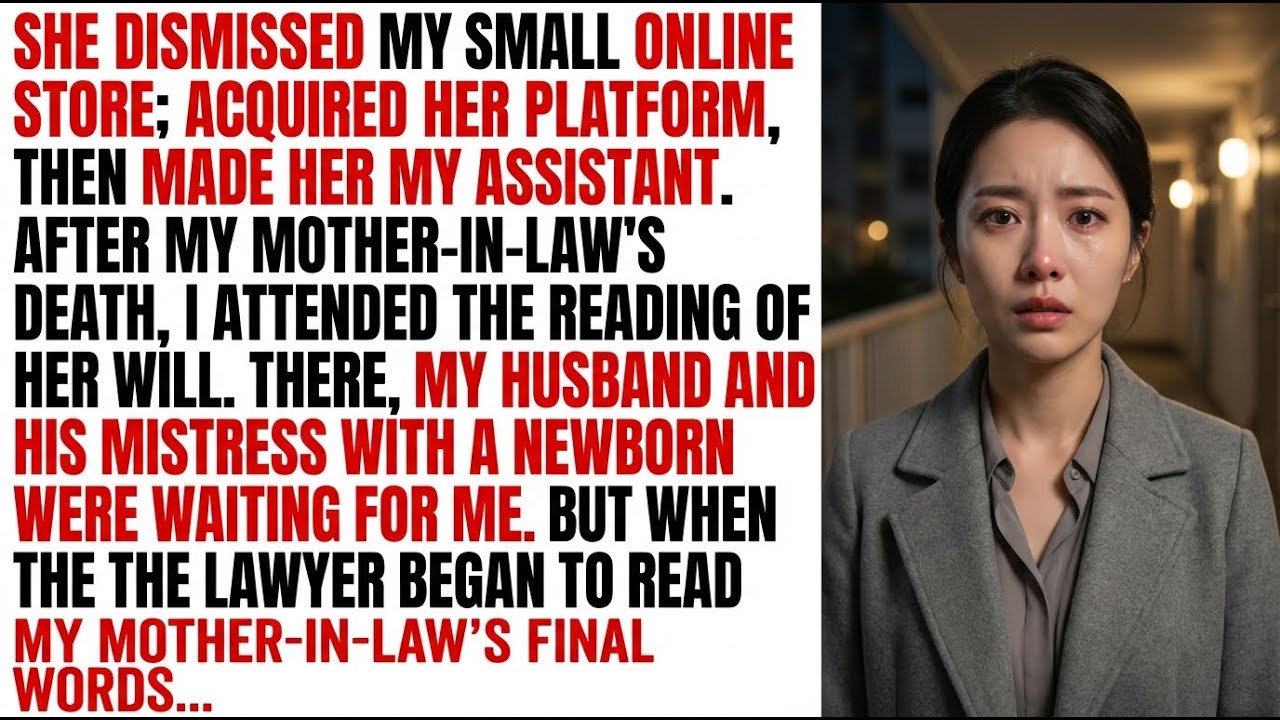 She dismissed my small online store; acquired her platform, then made her my assistant.