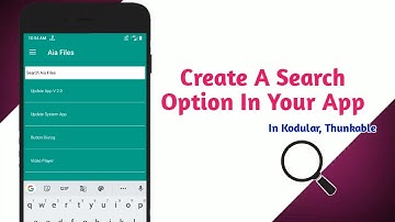 How to create search option in your app in kodular, thunkable etc
