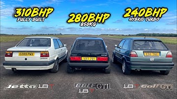 Thumbnail of SLEEPER WARS.. 310HP JETTA vs 280HP MK1 GTI vs 240HP MK2 GTI