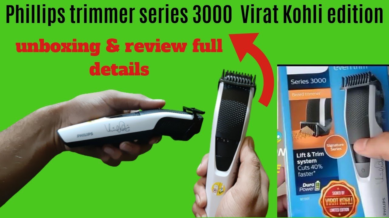 virat kohli philips trimmer model