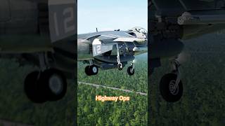AV-8B Highway Landing | DCS | Amazing Graphics #dcs #dcsworld #harrier #av8b #aviation #simulator