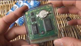 Game Boy Color - Cartridge Battery Mod - Game Save Battery Holder Hack - CR1220