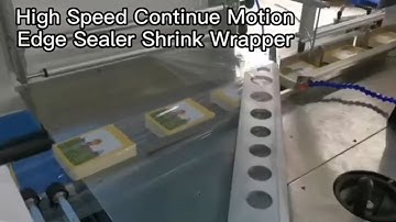 High Speed Stable Performance Continue Motion Edge Sealer Shrink Wrapping Machine