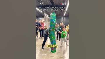 He Spent HOURS Building This Lego Tower! #shorts #LegoDrama #EpicFail
