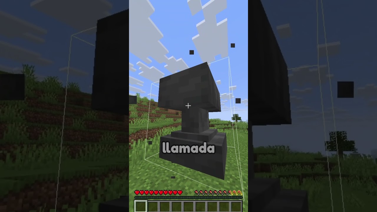 El yunque que cae en Minecraft