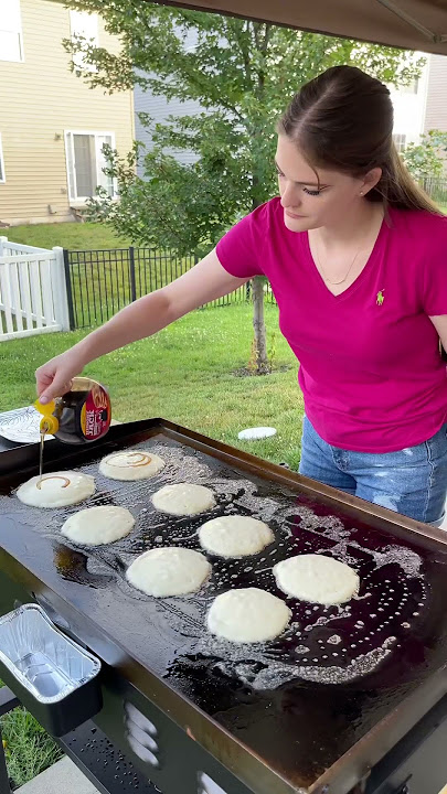 Perfect Pancakes on the Blackstone Griddle – Cinnamon Pancake Recipe – The  Bearded Butchers