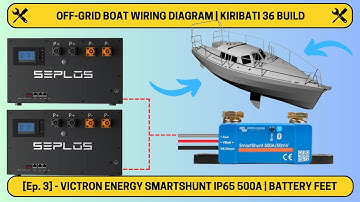 Off-Grid Boat Wiring | Victron Smart Shunt + Battery Feet Design | Ep. 3