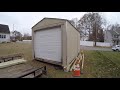 Moving A 16X10 FOOT SHED ALONE!!! what could go wrong?