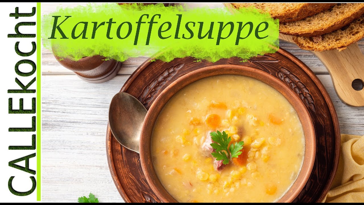 Kartoffelsuppe selber machen - Fleischlos nach Omas Rezept - YouTube