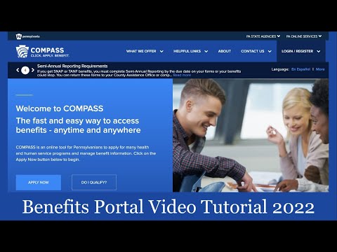 Pennsylvania COMPASS Online Benefits Application Instruction Video - Nov 15, 2022