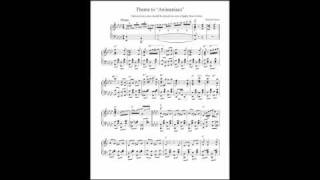 Video thumbnail of "Animaniacs Theme piano sheet music transcription"