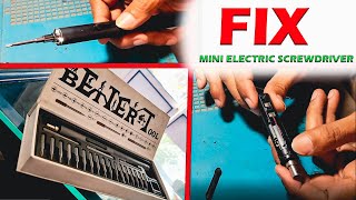 how to fix mini electric screwdriver model ZPJ1802A | precision lithium screwdriver reparing