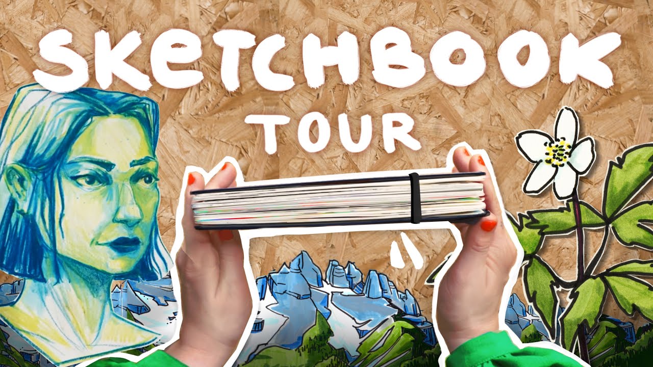 SKETCHBOOK TOUR 15 Huge behind the Scenes Flip Through !!! - YouTube