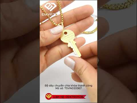 Bộ dây chuyền chìa khóa thành công, Mã số TSVN033367 #emvatoi #bodaychuyen #botrangsucnam #jewelry