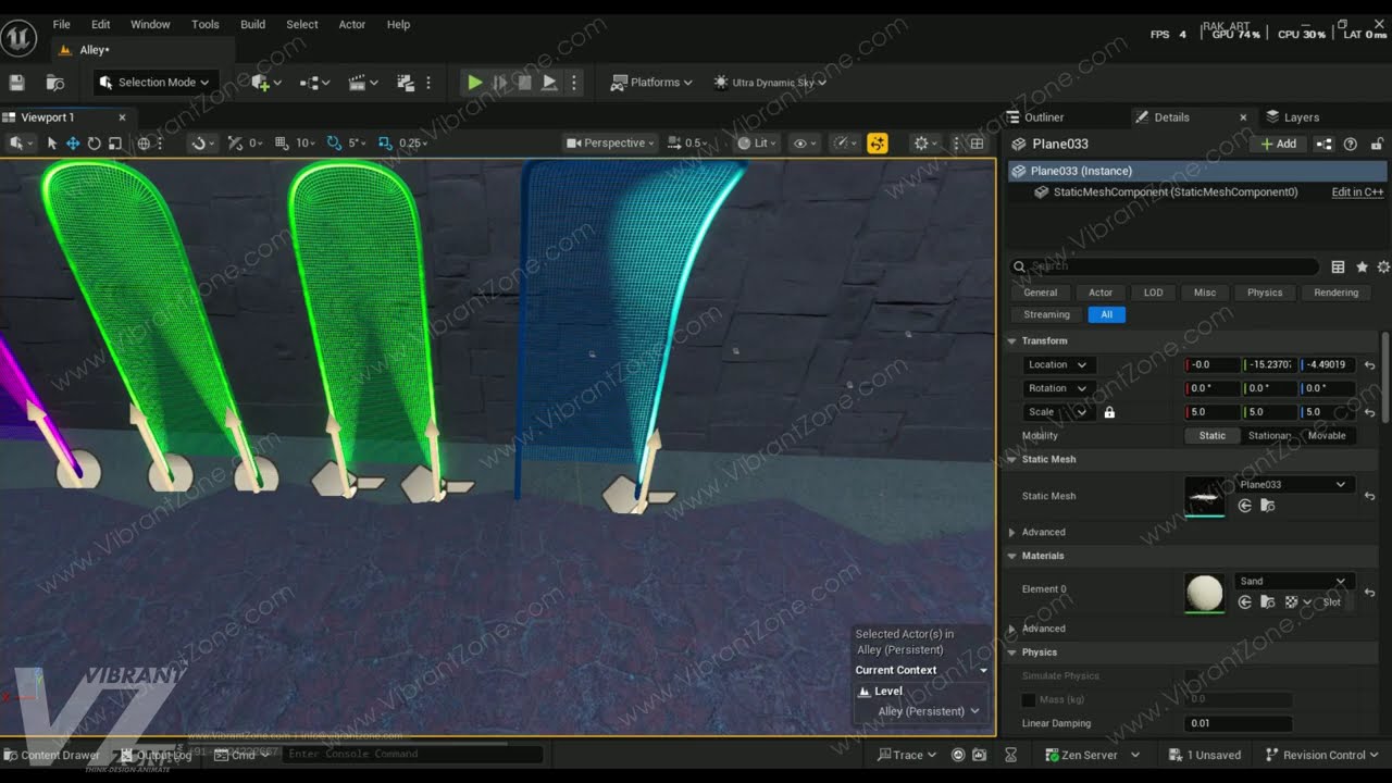 Colorful Lightning Work in Unreal Engine 5.6 