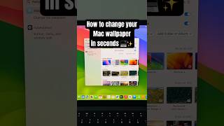 Change your Mac wallpaper in seconds 💻✨ #MacTips #TechHacks #AppleTutorial #QuickGuide #macos