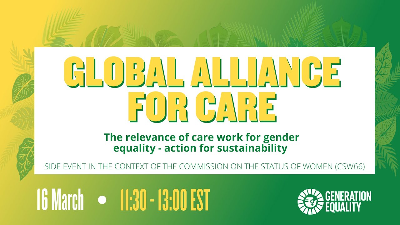 The Relevance Of Care Work For Gender Equality Action For 