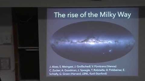 Joao Alves: The rise of the Milky Way