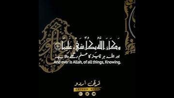 📌خاتم النبيين محمد ﷺ📌Seal of the Prophets📌 سورة الأحزاب: ٤٠✨ المنشاوي 🍃 Surah Al Ahzaab:40✨Minshawi
