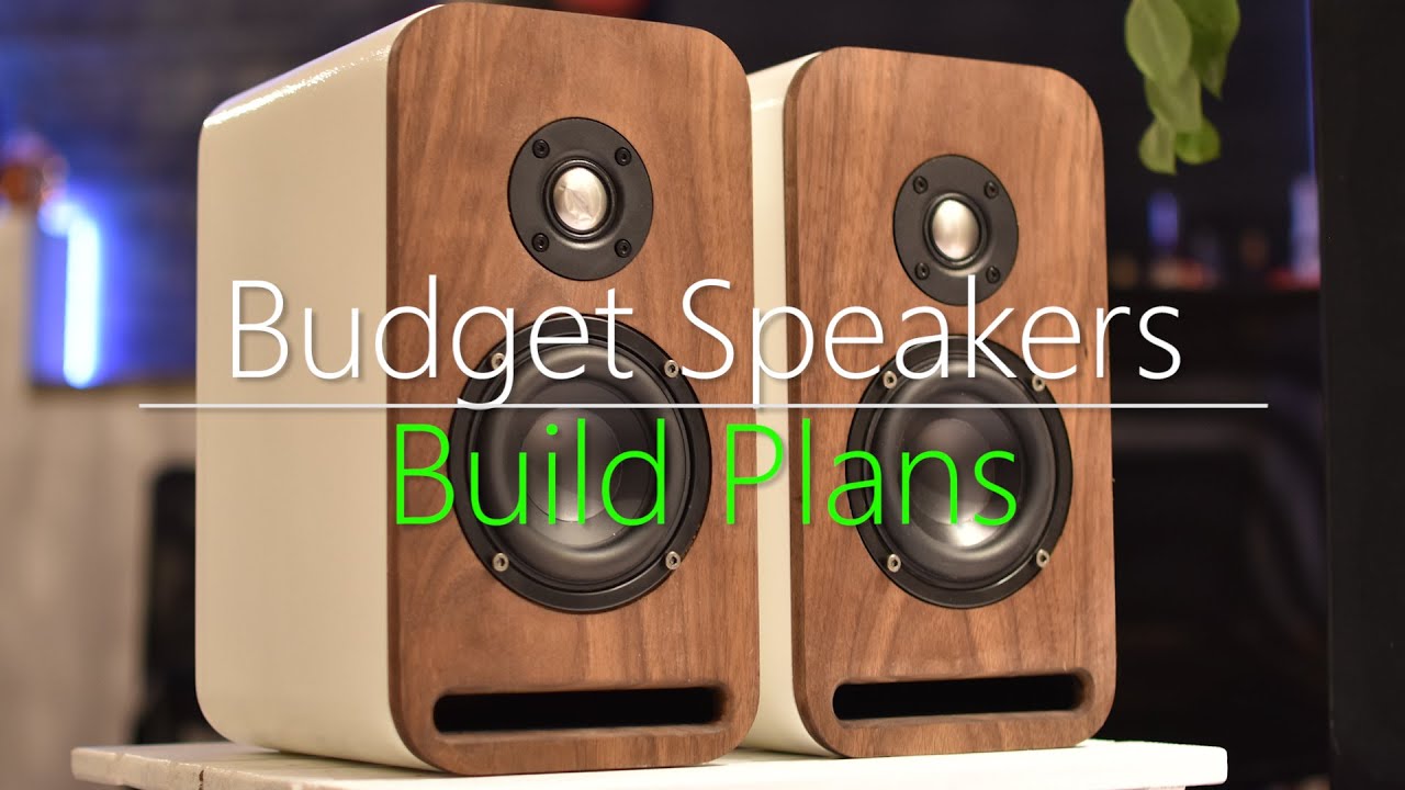 Budget Bookshelf Desktop Speakers Build Plans Youtube