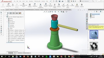 How to design Screw jack assembly in solidworks