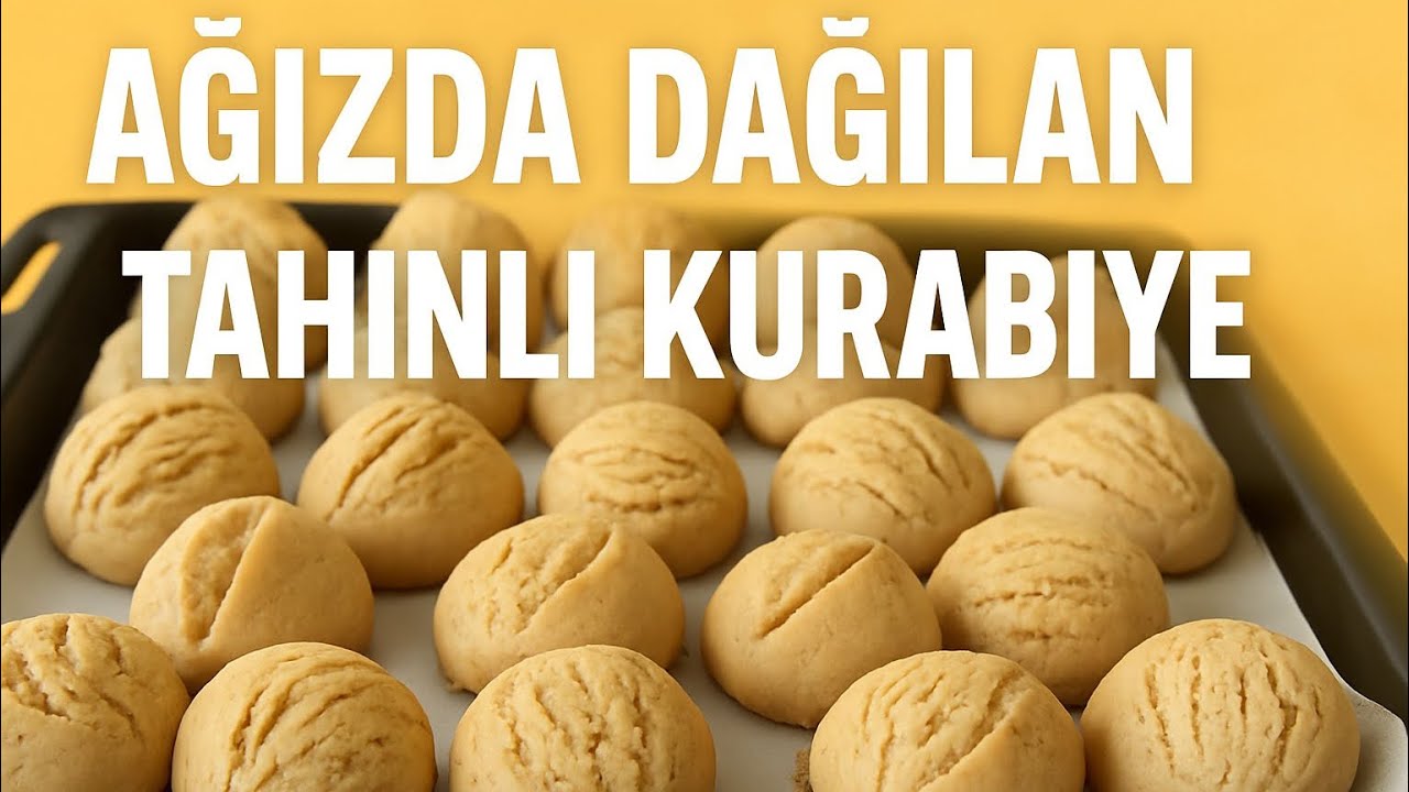 Ağızda Dağılan Tahinli Kurabiye Tarifi | Az Malzemeyle Nefis Kurabiye💯