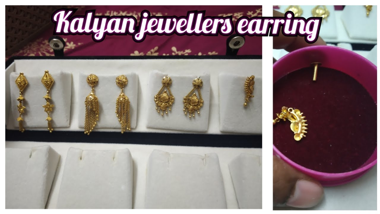 Light Weight Gold Jhumka earrings Kalyan Jewellers starting 16000 rs/- with  weight and price - YouTube