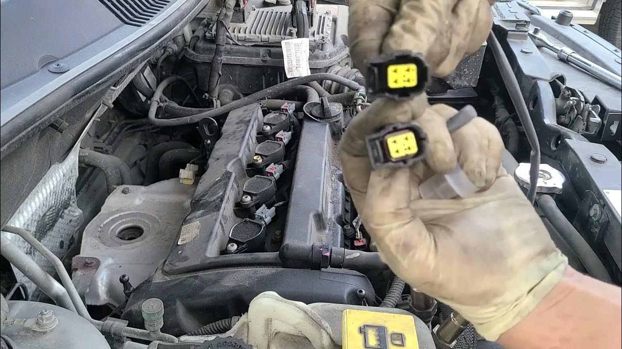 2015 Jeep Compass 4cyl 02 sensor replacement bank 1 p0420 - YouTube