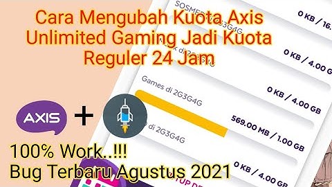 Cara Ubah Paket Unlimited Gaming Axis Jadi Kuota Reguler 24 Jam | Trik Internet Gratis
