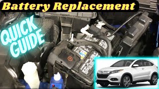 Battery Replacement Honda HRV 20162022