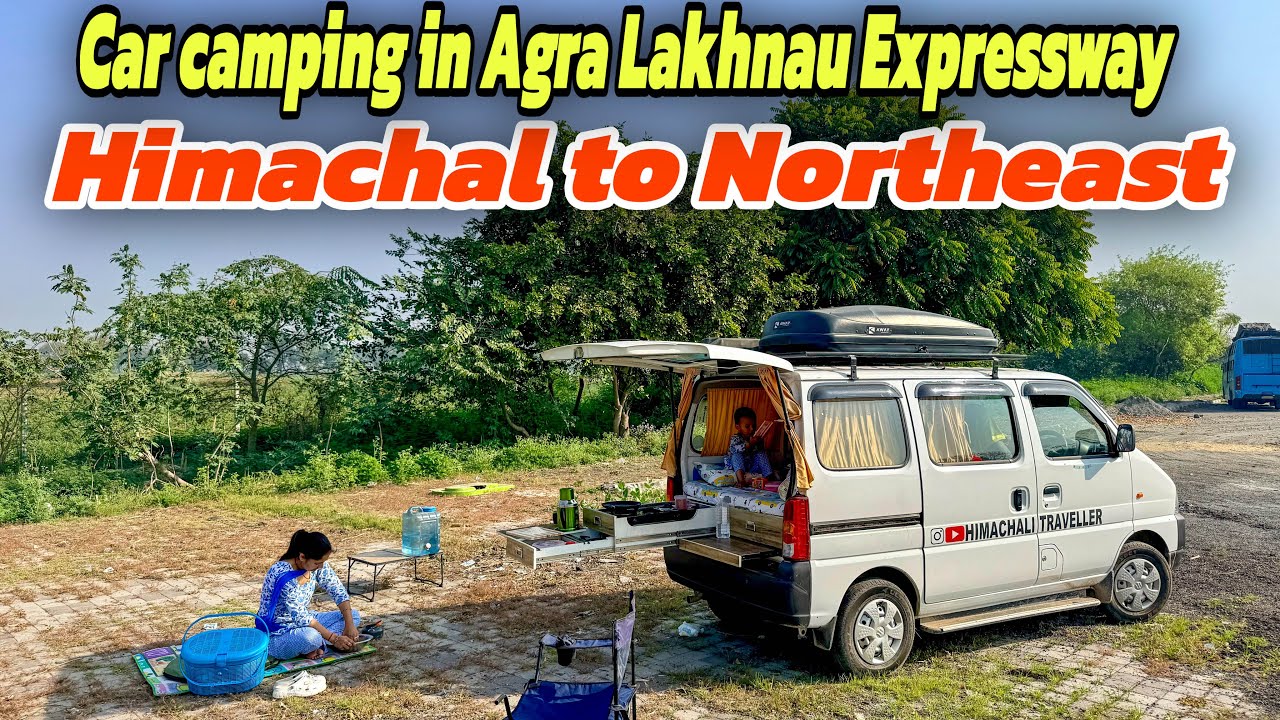Northeast roadtrip with family in our campervan 🚗 आज की roadside camping 