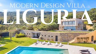 A Glimpse Over The Sea: MODERN DESIGN Villa For Sale on the Ligurian Riviera | Lionard