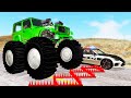 Police Spike Strip Crashes #30 - Beamng drive