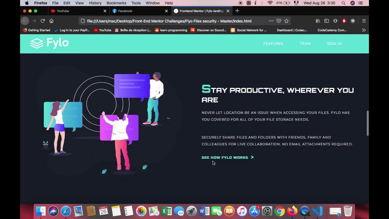 Fylo Security Landing Page Website - HTML / CSS / JavaSript - YouTube
