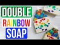 Double Rainbow Soap w/ 6 Frosting Colors! | Royalty Soaps