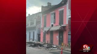 Partial building collapse reported in French Quarter