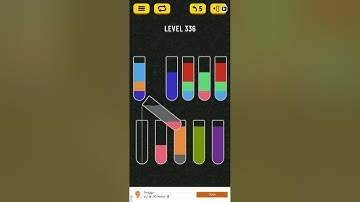 Water sort game level  336