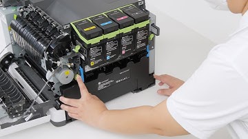 C2335/CS531/CS632/CS639—Replacing the waste toner bottle